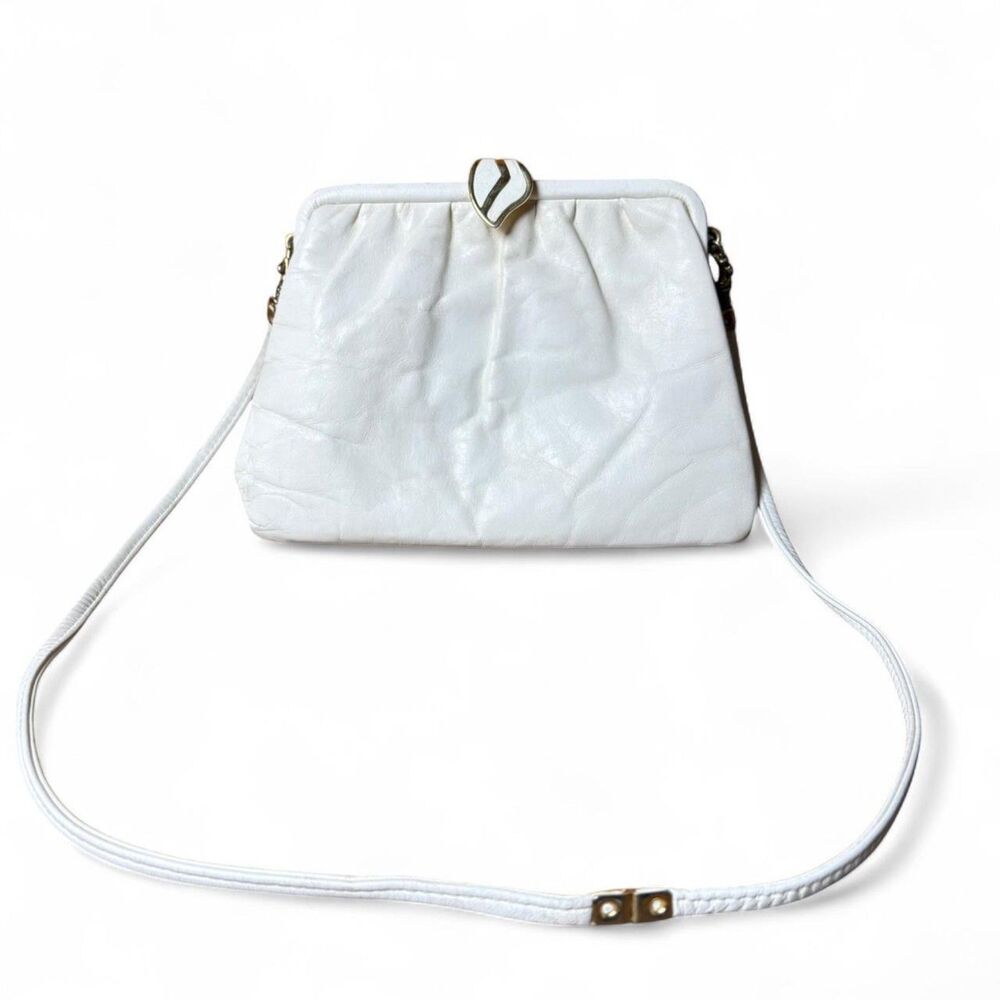 70s VTG Ivory Snakeskin Leather Clutch Purse by Jane Shilton Made in England